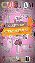 Premium Custom Stickers Vinyl Decal Waterproof Laptop Water Bottle Car Notebook Personal Logo Decal