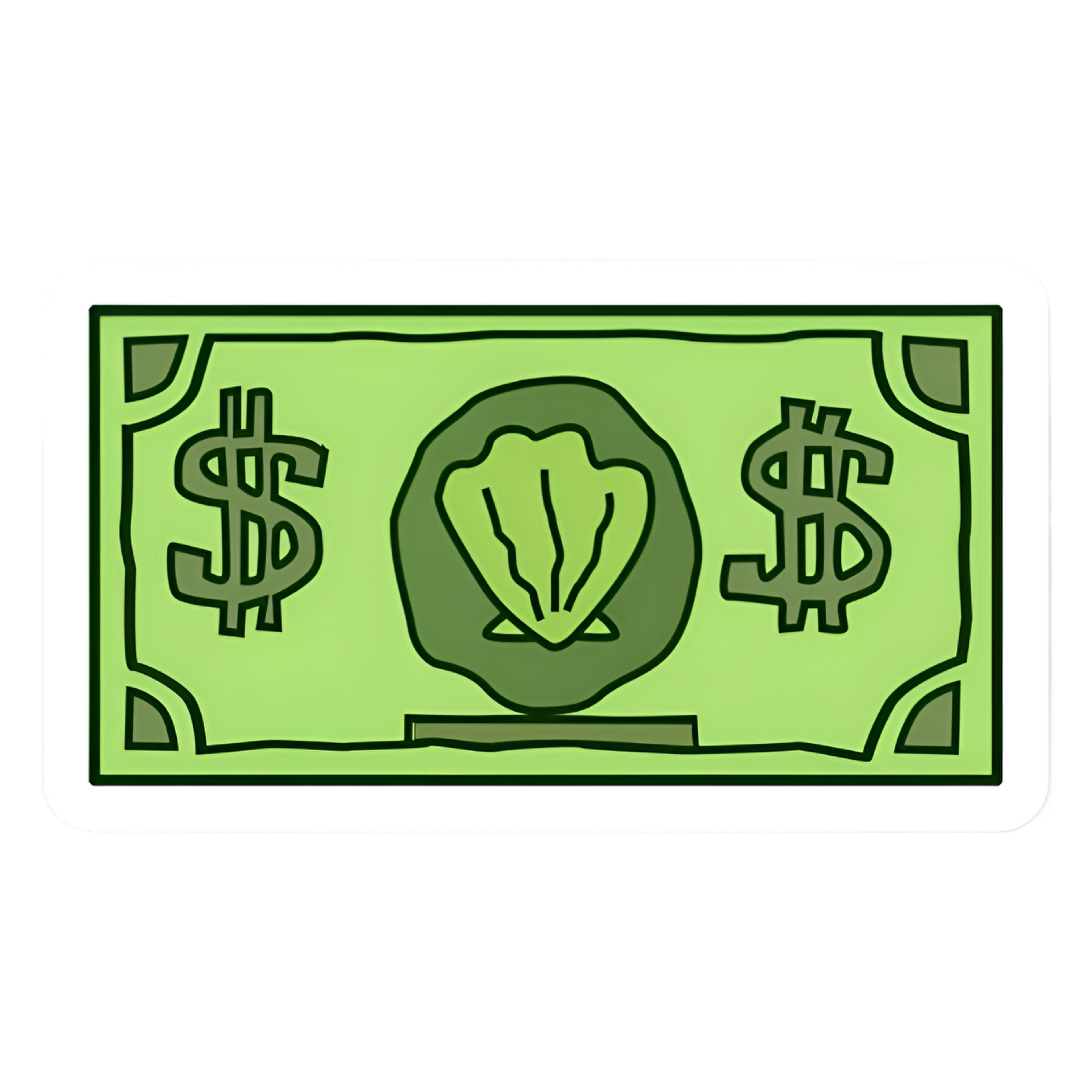 Mr. Krabs First Dollar Sticker: SpongeBob Meme Vinyl Decal/sticker