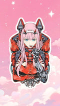 Zero Two Sticker pack - My Daling in the Franxx Vinyl Sticker for Laptops, Water Bottles, and Journals