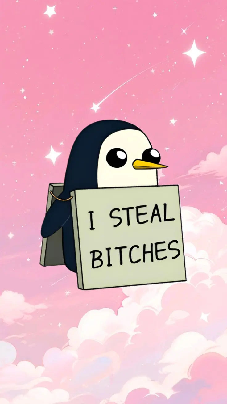 Gunther Vinyl Sticker "I Steal Bitches" - Funny Decal