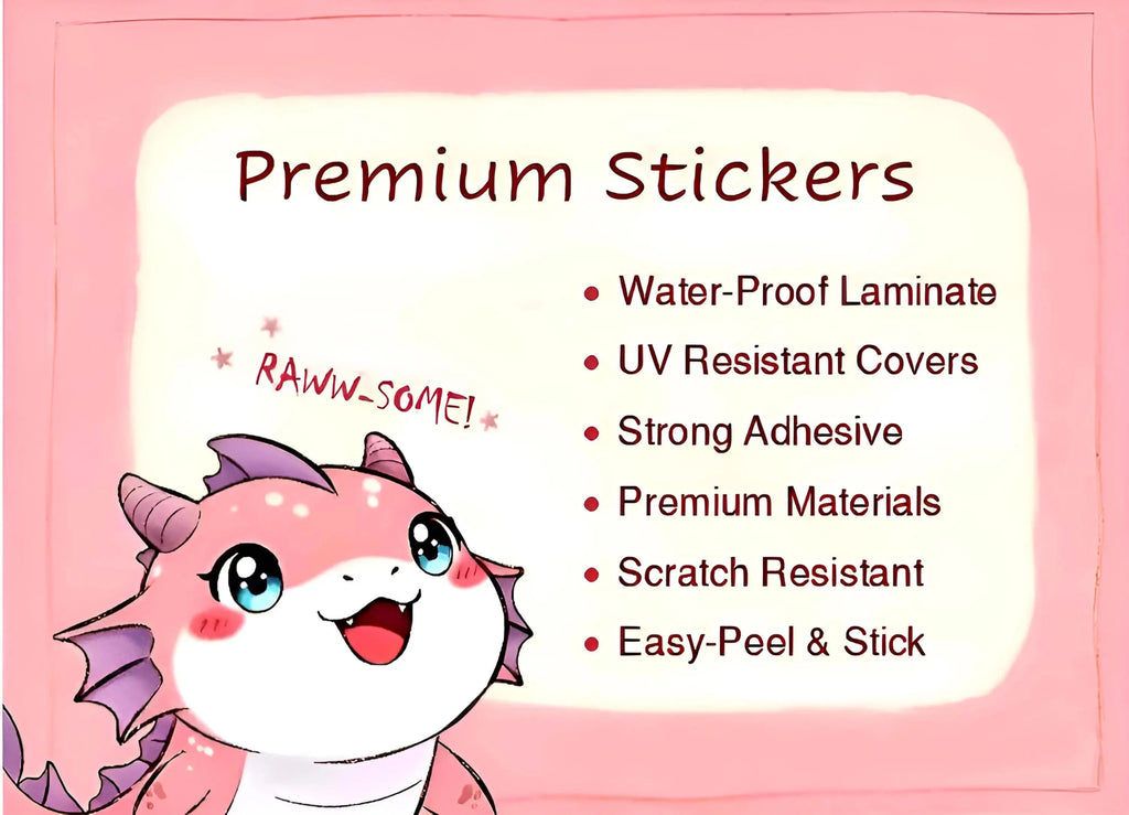 Cute Ghost Vinyl Sticker "Fear me im cute" - Cute Decal